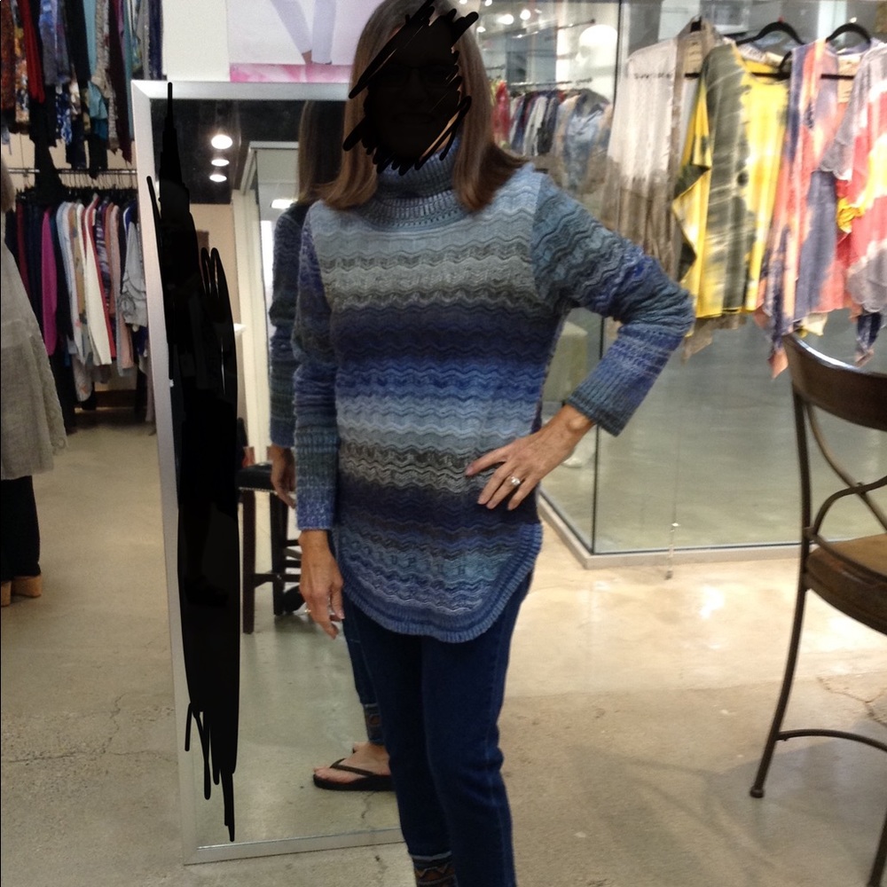 Textured knit sweater